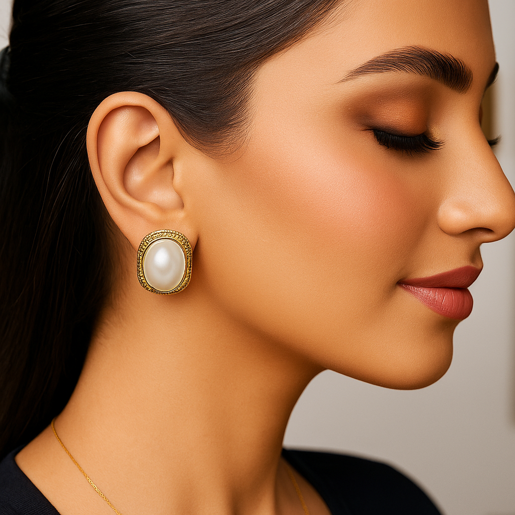 Lumi-Pearl Korean Studs Earrings