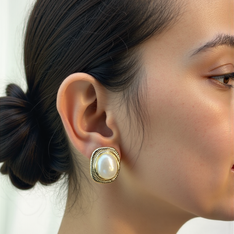 Lumi-Pearl Korean Studs Earrings