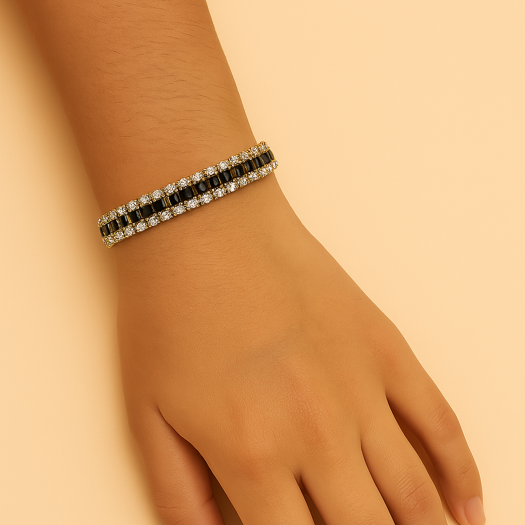 Oplique by Vineeta Stainless Steel Link Bracelet – Modern Minimalist Chic